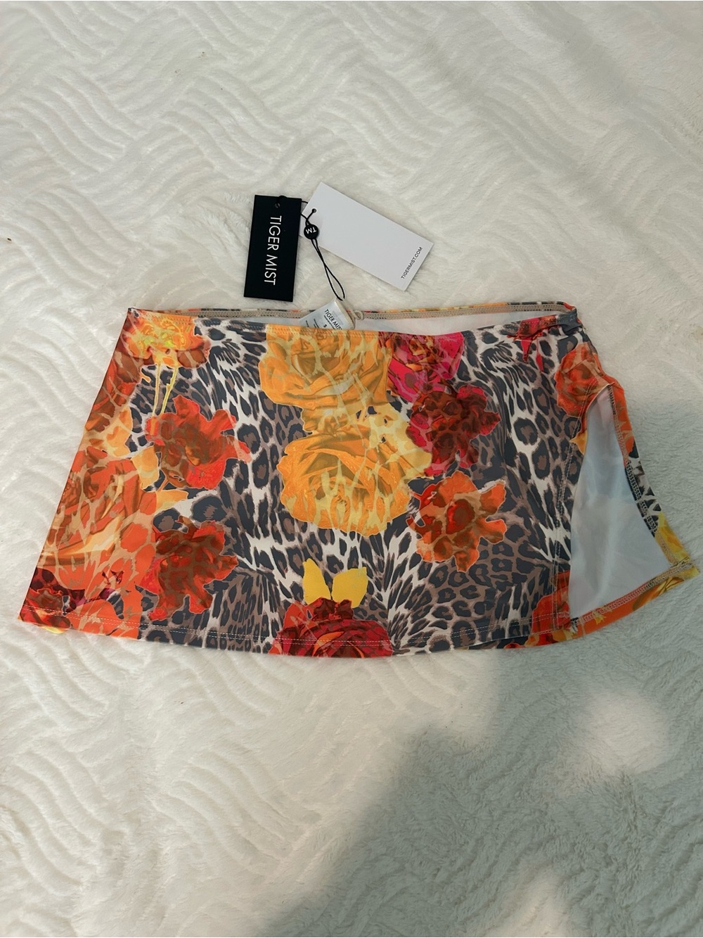 Tiger Mist Coverup Swim Skirt NWT
